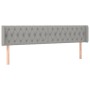 Kopfteil aus hellgrauem Stoff, 203 x 16 x 78/88 cm von vidaXL, Kopf- und Fußteile - Ref: Foro24-3119126, Preis: 71,34 €, Raba...