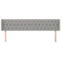 Kopfteil aus hellgrauem Stoff, 203 x 16 x 78/88 cm von vidaXL, Kopf- und Fußteile - Ref: Foro24-3119126, Preis: 71,34 €, Raba...