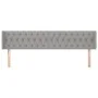 Kopfteil aus hellgrauem Stoff, 203 x 16 x 78/88 cm von vidaXL, Kopf- und Fußteile - Ref: Foro24-3119126, Preis: 70,18 €, Raba...
