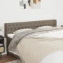Cabecero de tela gris taupe 203x16x78/88 cm de vidaXL, Cabeceros y pies de cama - Ref: Foro24-3119130, Precio: 95,20 €, Descu...
