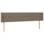 Cabecero de tela gris taupe 203x16x78/88 cm de vidaXL, Cabeceros y pies de cama - Ref: Foro24-3119130, Precio: 95,20 €, Descu...