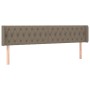 Kopfteil aus taupegrauem Stoff, 203 x 16 x 78/88 cm von vidaXL, Kopf- und Fußteile - Ref: Foro24-3119130, Preis: 99,93 €, Rab...