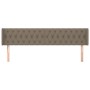Kopfteil aus taupegrauem Stoff, 203 x 16 x 78/88 cm von vidaXL, Kopf- und Fußteile - Ref: Foro24-3119130, Preis: 99,93 €, Rab...