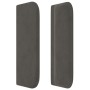 Cabecero de terciopelo gris oscuro 163x16x78/88 cm de vidaXL, Cabeceros y pies de cama - Ref: Foro24-3119061, Precio: 72,58 €...