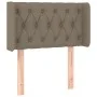 Kopfteil aus taupegrauem Stoff, 83 x 16 x 78/88 cm von vidaXL, Kopf- und Fußteile - Ref: Foro24-3119082, Preis: 52,36 €, Raba...