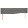 Kopfteil aus dunkelgrauem Stoff, 203 x 16 x 78/88 cm von vidaXL, Kopf- und Fußteile - Ref: Foro24-3119127, Preis: 75,93 €, Ra...
