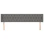 Kopfteil aus dunkelgrauem Stoff, 203 x 16 x 78/88 cm von vidaXL, Kopf- und Fußteile - Ref: Foro24-3119127, Preis: 75,93 €, Ra...
