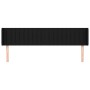 Cabecero de tela negro 183x16x78/88 cm de vidaXL, Cabeceros y pies de cama - Ref: Foro24-3119022, Precio: 55,85 €, Descuento: %