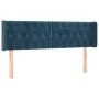 Dunkelblaues Samtkopfteil 147x16x78/88 cm von vidaXL, Kopf- und Fußteile - Ref: Foro24-3119156, Preis: 74,44 €, Rabatt: %