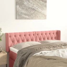 Cabecero de terciopelo rosa 147x16x78/88 cm de vidaXL, Cabeceros y pies de cama - Ref: Foro24-3119157, Precio: 93,75 €, Descu...