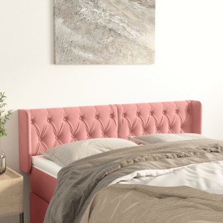 Rosa Samtkopfteil 147x16x78/88 cm von vidaXL, Kopf- und Fußteile - Ref: Foro24-3119157, Preis: 101,01 €, Rabatt: %