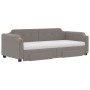 Sofá cama nido con cajones tela gris taupe 80x200 cm