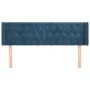 Dunkelblaues Samtkopfteil 147x16x78/88 cm von vidaXL, Kopf- und Fußteile - Ref: Foro24-3119156, Preis: 74,44 €, Rabatt: %