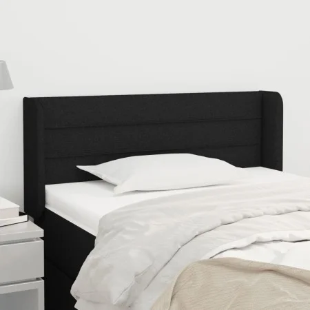 Cabecero de tela negro 93x16x78/88 cm de vidaXL, Cabeceros y pies de cama - Ref: Foro24-3118892, Precio: 42,40 €, Descuento: %