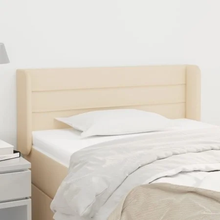 Cream fabric headboard 83x16x78/88 cm by vidaXL, Headboards and footboards - Ref: Foro24-3118887, Price: 40,78 €, Discount: %
