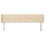 Cabecero de tela color crema 203x16x78/88 cm de vidaXL, Cabeceros y pies de cama - Ref: Foro24-3119131, Precio: 86,06 €, Desc...
