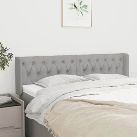 Kopfteil aus hellgrauem Stoff, 147 x 16 x 78/88 cm von vidaXL, Kopf- und Fußteile - Ref: Foro24-3119102, Preis: 69,44 €, Raba...