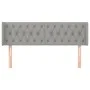 Kopfteil aus hellgrauem Stoff, 147 x 16 x 78/88 cm von vidaXL, Kopf- und Fußteile - Ref: Foro24-3119102, Preis: 69,44 €, Raba...