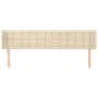 Cabecero de tela color crema 183x16x78/88 cm de vidaXL, Cabeceros y pies de cama - Ref: Foro24-3119221, Precio: 80,45 €, Desc...