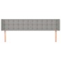 Kopfteil aus hellgrauem Stoff, 183 x 16 x 78/88 cm von vidaXL, Kopf- und Fußteile - Ref: Foro24-3119216, Preis: 70,14 €, Raba...