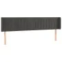 Kopfteil aus dunkelgrauem Samt, 183 x 16 x 78/88 cm von vidaXL, Kopf- und Fußteile - Ref: Foro24-3119067, Preis: 67,74 €, Rab...