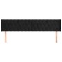Kopfteil aus schwarzem Samt, 203 x 16 x 78/88 cm von vidaXL, Kopf- und Fußteile - Ref: Foro24-3119172, Preis: 94,67 €, Rabatt: %