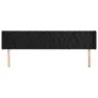 Kopfteil aus schwarzem Samt, 203 x 16 x 78/88 cm von vidaXL, Kopf- und Fußteile - Ref: Foro24-3119172, Preis: 90,11 €, Rabatt: %