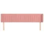 Pink velvet headboard 183x16x78/88 cm by vidaXL, Headboards and footboards - Ref: Foro24-3119071, Price: 68,74 €, Discount: %