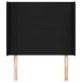 Headboard with black fabric ears 83x16x118/128 cm by vidaXL, Headboards and footboards - Ref: Foro24-3119276, Price: 73,01 €,...