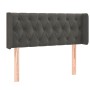 Kopfteil aus dunkelgrauem Samt, 93 x 16 x 78/88 cm von vidaXL, Kopf- und Fußteile - Ref: Foro24-3119141, Preis: 69,80 €, Raba...