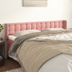Pink velvet headboard 163x16x78/88 cm by vidaXL, Headboards and footboards - Ref: Foro24-3119261, Price: 76,96 €, Discount: %