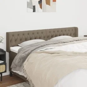 Taupe gray fabric headboard 183x16x78/88 cm by vidaXL, Headboards and footboards - Ref: Foro24-3119122, Price: 96,32 €, Disco...