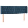 Dunkelblaues Samtkopfteil 163x16x78/88 cm von vidaXL, Kopf- und Fußteile - Ref: Foro24-3119162, Preis: 83,79 €, Rabatt: %