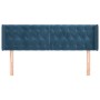 Dunkelblaues Samtkopfteil 163x16x78/88 cm von vidaXL, Kopf- und Fußteile - Ref: Foro24-3119162, Preis: 83,79 €, Rabatt: %