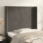 Kopfteil mit dunkelgrauen Samtohren 83x16x118/128 cm von vidaXL, Kopf- und Fußteile - Ref: Foro24-3119331, Preis: 69,18 €, Ra...