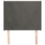 Kopfteil mit dunkelgrauen Samtohren 83x16x118/128 cm von vidaXL, Kopf- und Fußteile - Ref: Foro24-3119331, Preis: 69,18 €, Ra...