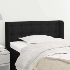 Black fabric headboard 93x16x78/88 cm by vidaXL, Headboards and footboards - Ref: Foro24-3119186, Price: 41,96 €, Discount: %