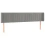 Hellgraues Samtkopfteil 203x16x78/88 cm von vidaXL, Kopf- und Fußteile - Ref: Foro24-3119072, Preis: 82,34 €, Rabatt: %