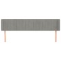 Hellgraues Samtkopfteil 203x16x78/88 cm von vidaXL, Kopf- und Fußteile - Ref: Foro24-3119072, Preis: 84,02 €, Rabatt: %