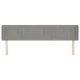 Hellgraues Samtkopfteil 203x16x78/88 cm von vidaXL, Kopf- und Fußteile - Ref: Foro24-3119072, Preis: 82,34 €, Rabatt: %