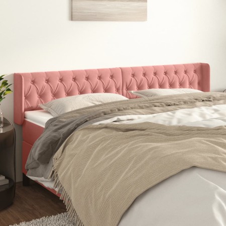 Rosa Samtkopfteil 183x16x78/88 cm von vidaXL, Kopf- und Fußteile - Ref: Foro24-3119169, Preis: 82,97 €, Rabatt: %