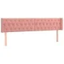 Rosa Samtkopfteil 183x16x78/88 cm von vidaXL, Kopf- und Fußteile - Ref: Foro24-3119169, Preis: 80,34 €, Rabatt: %