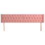 Rosa Samtkopfteil 183x16x78/88 cm von vidaXL, Kopf- und Fußteile - Ref: Foro24-3119169, Preis: 82,97 €, Rabatt: %