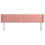 Rosa Samtkopfteil 183x16x78/88 cm von vidaXL, Kopf- und Fußteile - Ref: Foro24-3119169, Preis: 80,34 €, Rabatt: %