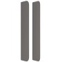 Headboard with ears gray synthetic leather 183x16x118/128 cm by vidaXL, Headboards and footboards - Ref: Foro24-3119406, Pric...