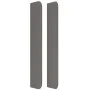 Headboard with ears gray synthetic leather 183x16x118/128 cm by vidaXL, Headboards and footboards - Ref: Foro24-3119406, Pric...