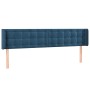 Dunkelblaues Samtkopfteil 183x16x78/88 cm von vidaXL, Kopf- und Fußteile - Ref: Foro24-3119266, Preis: 76,57 €, Rabatt: %