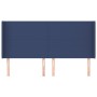 Headboard with blue fabric ears 203x16x118/128 cm by vidaXL, Headboards and footboards - Ref: Foro24-3119328, Price: 101,35 €...