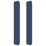 Headboard with blue fabric ears 203x16x118/128 cm by vidaXL, Headboards and footboards - Ref: Foro24-3119328, Price: 101,35 €...