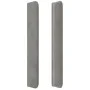 Kopfteil mit hellgrauen Samtohren 203x16x118/128 cm von vidaXL, Kopf- und Fußteile - Ref: Foro24-3119366, Preis: 103,98 €, Ra...